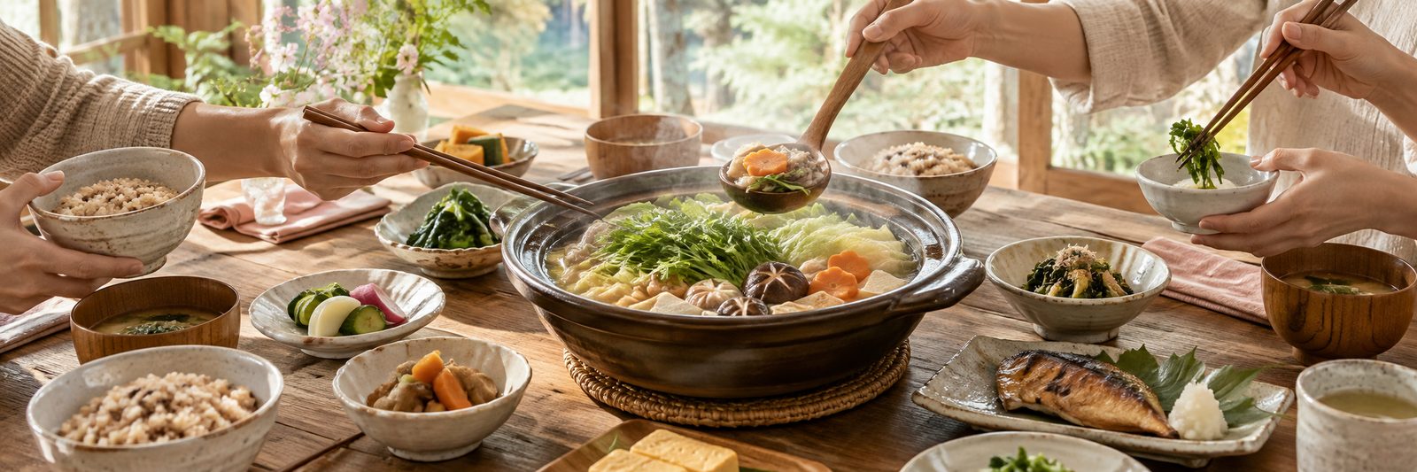 家族で囲む食卓（イメージ）